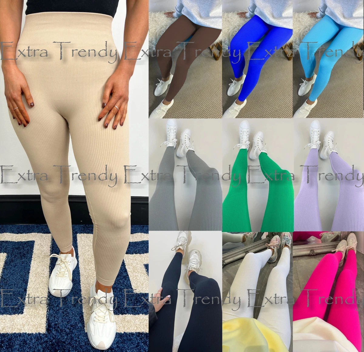 High Waisted Sports Leggings in Neutral – Chi Chi London