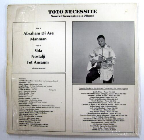 SIDA Toto Necessite a Miami LP 1987 Latin Compas VG++ vinyl a8234 - Picture 2 of 3