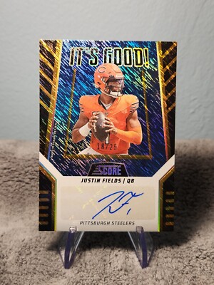 2024 Score - IT S GOOD Graphs Ground Zero - Auto #IG-JFS Justin Fields - SSP/25