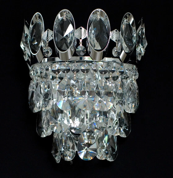 Cristallo Korblüster Vere Cristallo Nascosta Bruciatori IN Cromo O Oro - Immagine 4 di 4