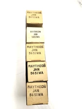 Raytheon JAN 5651WA sleeve of 5 Tubes new old stock military grade free shippin