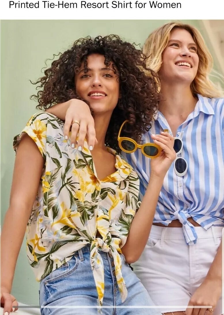 tie hem resort shirt