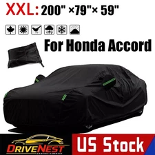 For Honda Accord Full Car Cover Outdoor Waterproof Sun UV All Weather Protection