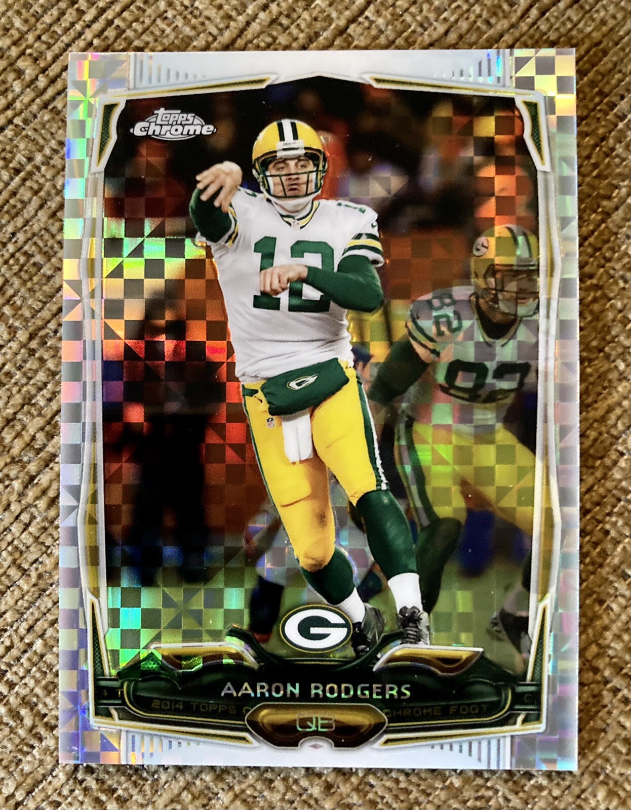 AARON RODGERS 2014 TOPPS CHROME XFRACTOR REFRACTOR #83