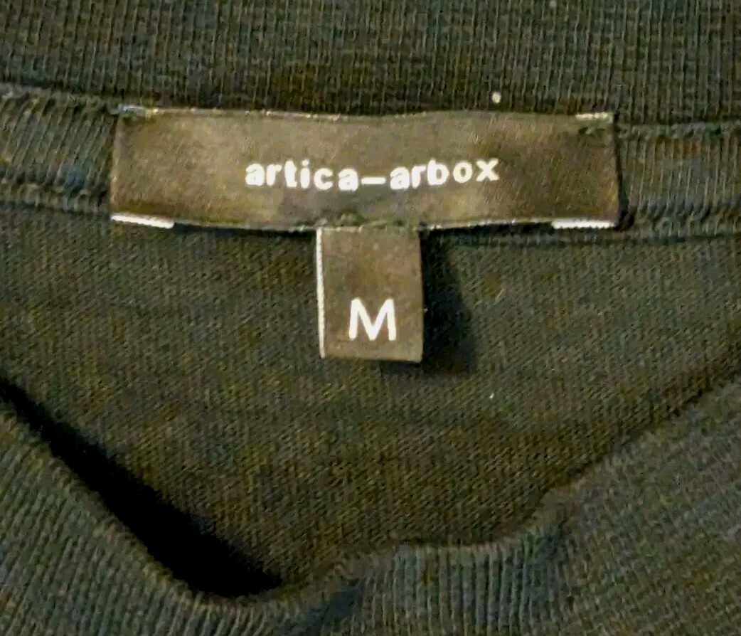 Artica-Arbox T-Shirt Mens Reminiscent Of A Shadow LS Made In Italy Mock Neck M View 6