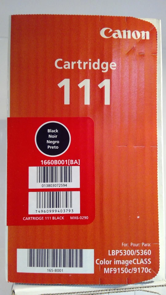 Original Canon 111 *JUEGO DE 4* tóneres 1660B001, 1659B001, 1658B001, 1657B001 Foto 3 de 4