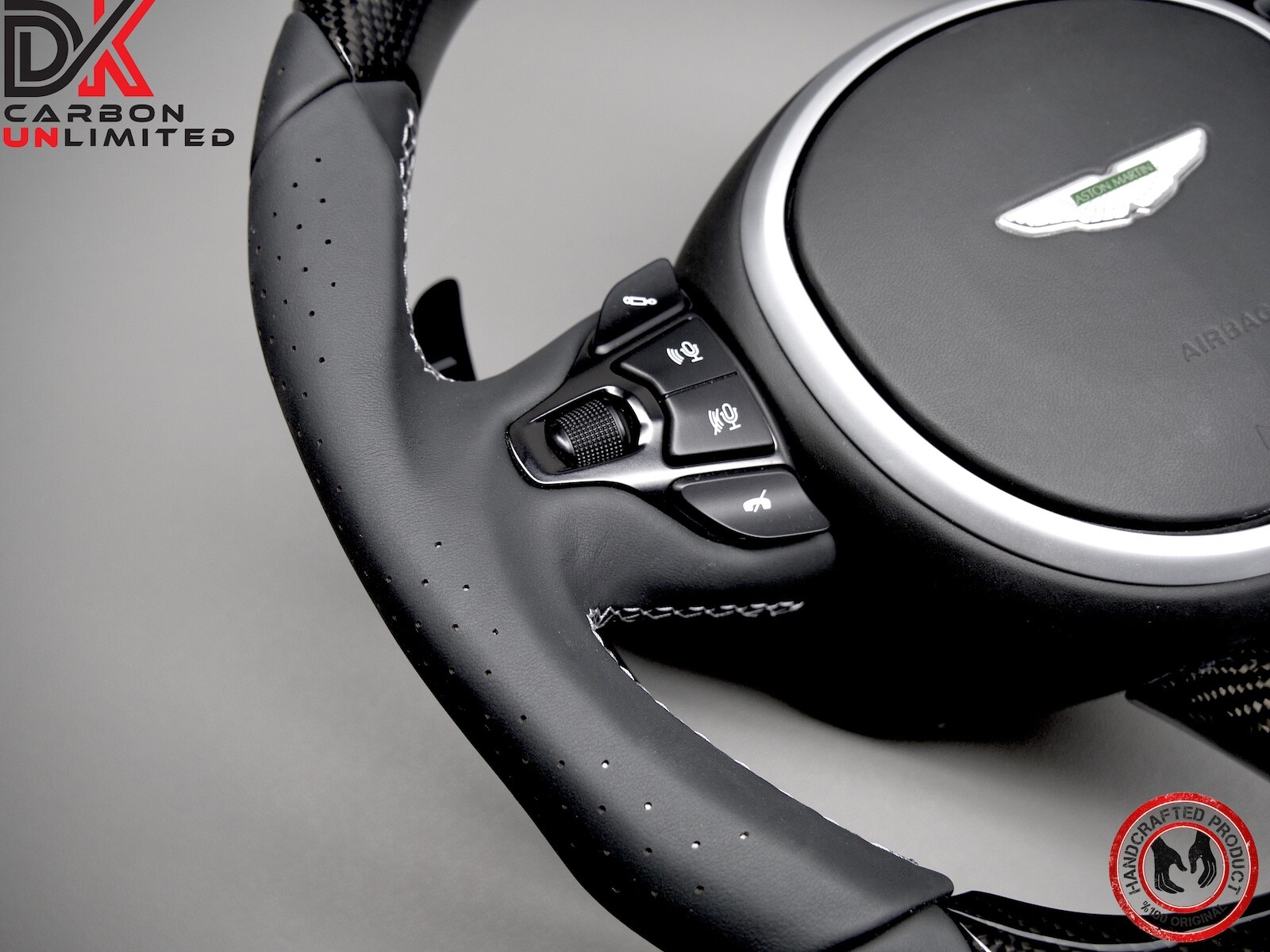 Aston Martin Vantage DBS DB11 Custom Red Ring Napa Carbon Steering Wheel v2