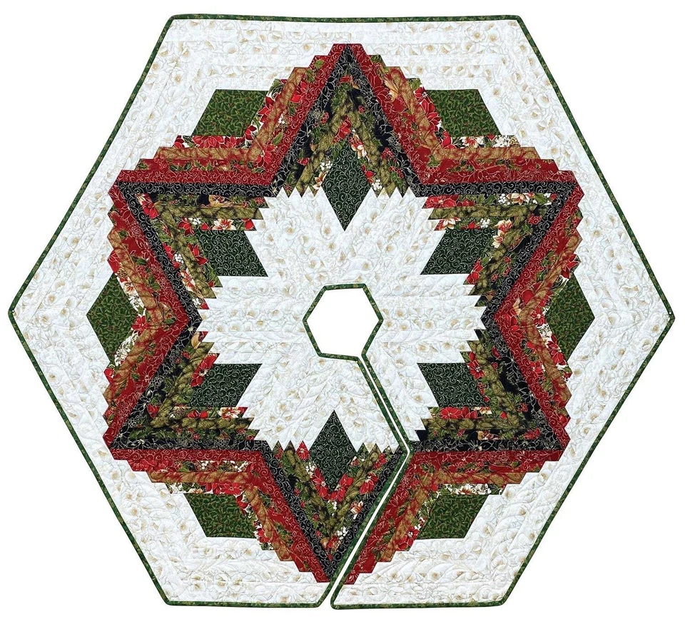 Diamond Log Cabin Quilts and Tree Skirt Pattern Book by Eleanor Burns for Quilt - Image 3 of 4