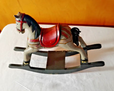 vintage wooden rocking horse made in peoples republic of china