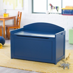 navy blue toy chest