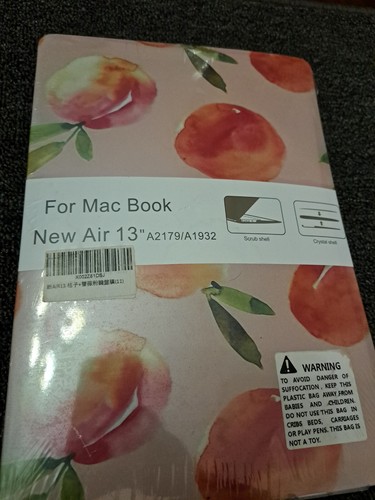 MacBook New Air 13" A2179/A1932 Case Hard Shell Plastic + Keyboard Cover New - Picture 2 of 4