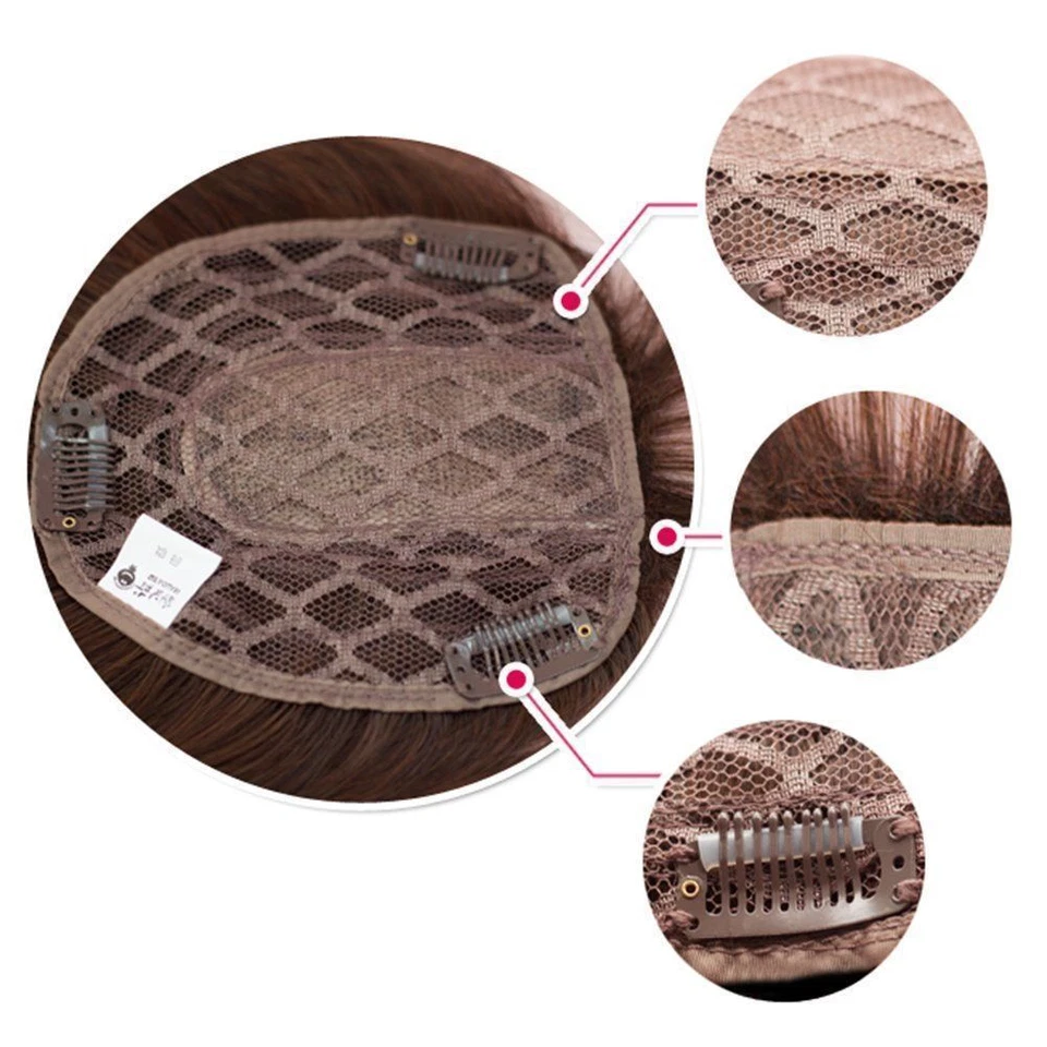 Top de plástico sintético con flequillo mono/tupé de repuesto para mujer Foto 2 de 4