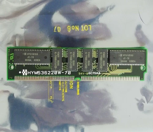 Hyundai HYM536220W-70 8MB 70ns 72-pin SIMM parity FPM RAM