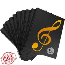 10Pack Music Sheet Folder Organizer, 8.5x11 Inch Binder