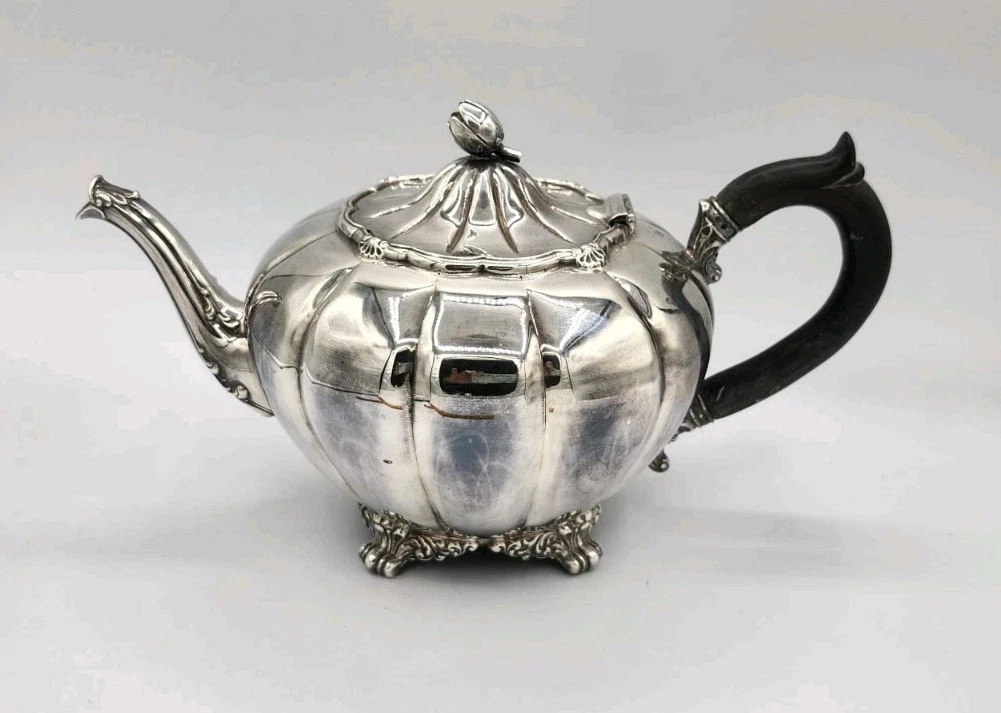 1847 Rogers Bros Antique US Silver-Plated Teapots, Coffee Pots