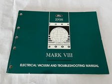 1998 Lincoln Mark Viii 8 Electrical Wiring Diagrams Shop Manual Vacuum Free Ship