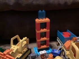 Lego Duplo Big Construction Site 10813 Truck & Tacked 10812 99% Complete!