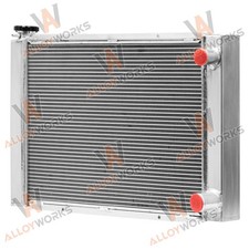 Universal 4row Aluminum Racing Radiator For Chevrolet Gm Double Pass.28x19x3