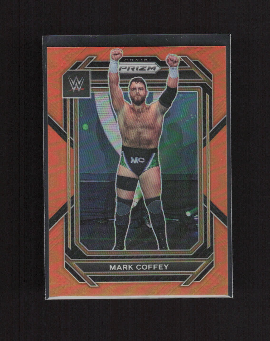 2023 Panini Prizm WWE Mark Coffey #198 Orange Prizm /99
