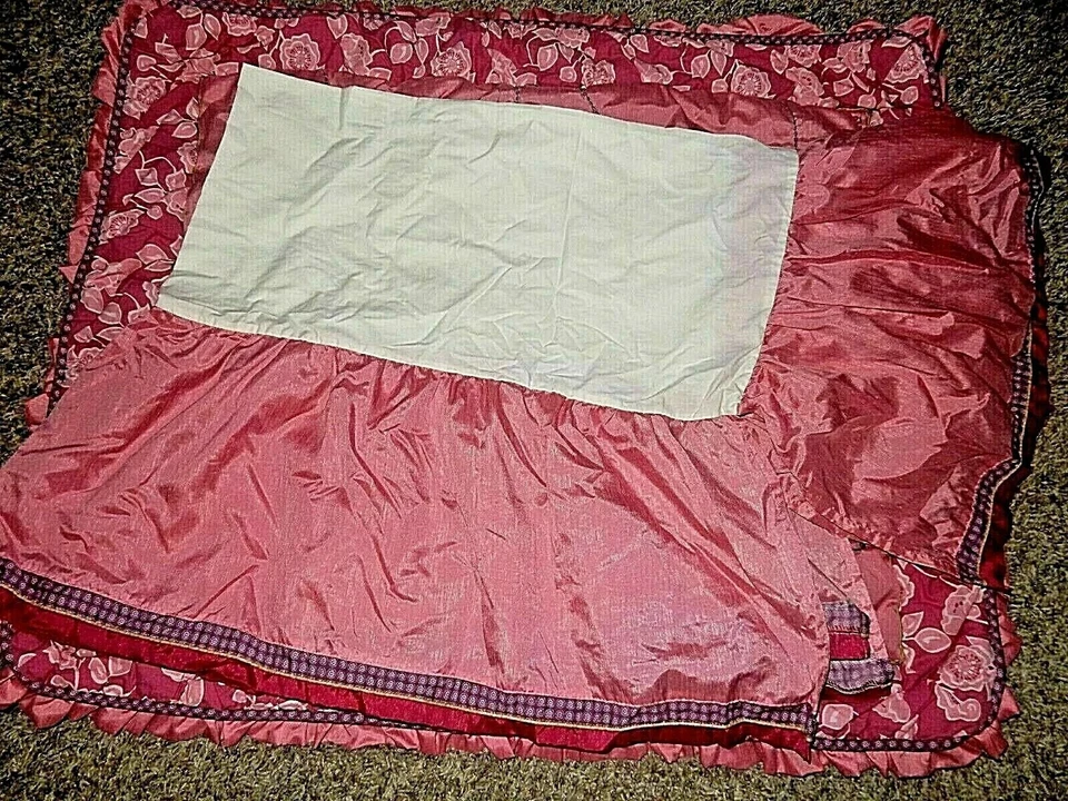 Conjunto de manta edredón y falda de cuna 4P COCALO Orchid Grace rosas florales 3D Foto 2 de 4