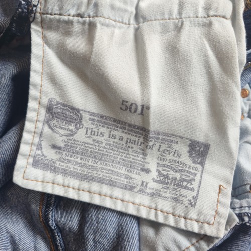 Vintage Levis 501 XX Jeans Mens 36x34 Denim Button Fly - Picture 15 of 18
