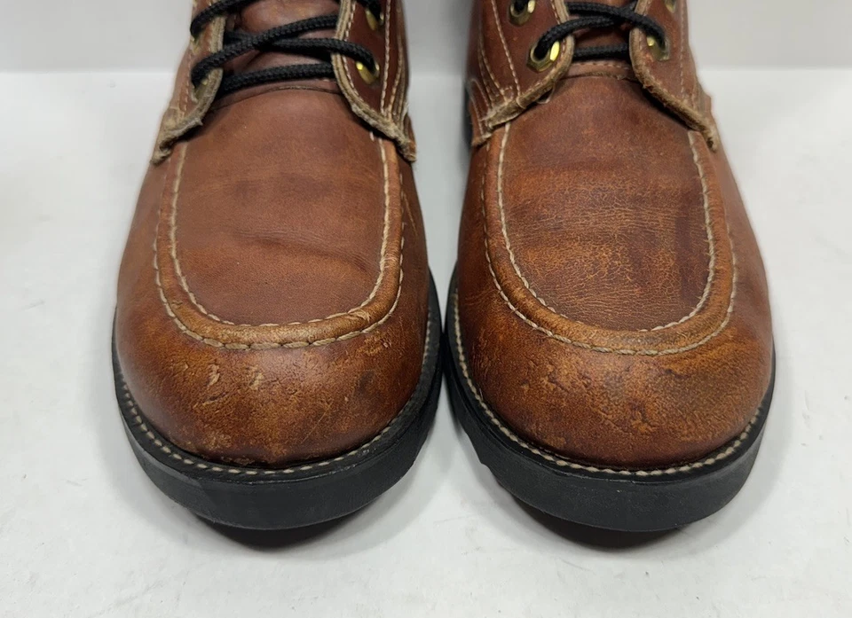 Vintage Thom McCan Leather Boots Men’s Size 9 E Made in USA Combat Rugged 70s - Image 3 of 4