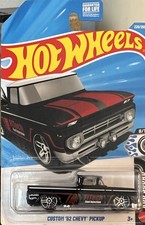 Hot Wheels Rod Squad Custom '62 Chevy Pickup 230/250 1:64 Diecast Black/Red