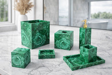 Malachite Stone bathroom Set Bathroom accessories Luxury bathroom set