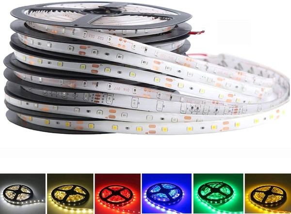 5M LED Strip, Rot 2835 SMD 300 Leds Streifen, DC 12V, Wasserdicht Lichtband,-image