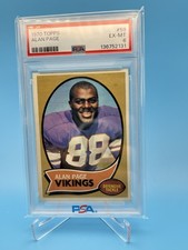 1970 Topps - Alan Page #59 (RC) Minnesota Vikings PSA 6