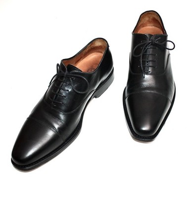 OEHLER DERBY OXFORD GOODYEAR HANDARBEIT BUSINESS HERRENSCHUHE  D43 UK9  #13-X9#