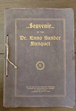 Rare Souvenir Dr. Enjoy Sander Founder of the early Soda & Mineral water bottles