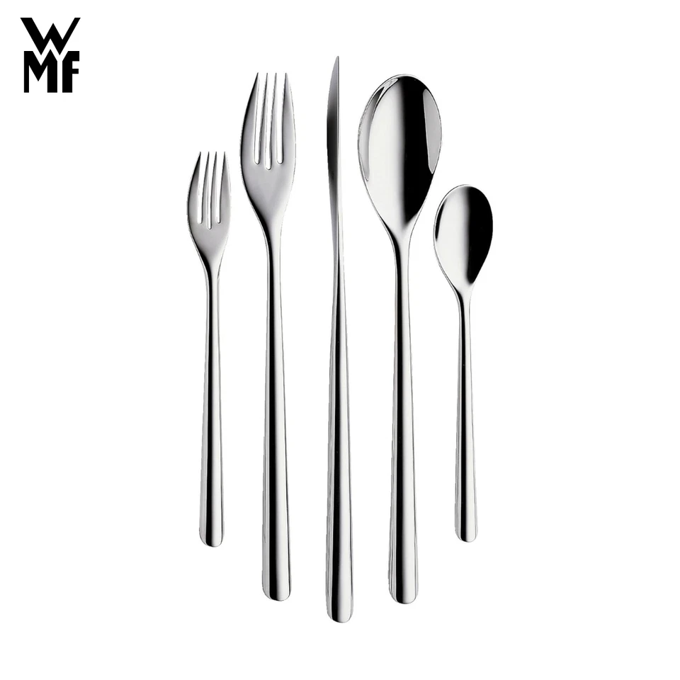 6 WMF Taika Menügabel B-Ware Cromargan Gabel Besteck set Tafelgabel Gabeln - Bild 4 von 4