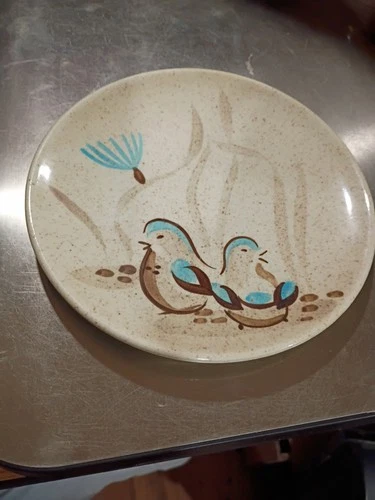 Vintage Red Wing Pottery Bob White quail Bread Plate 6-5/8" PRICED PER PLATE