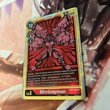 BlitzGreymon BT3-018 SR Digimon CCG | Dash Pack Ver. 1.5 NM
