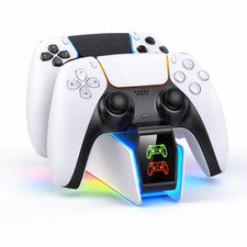 RGB Dual Charger for PS5 Controller Fast Charging StationDock for DualSense Edge