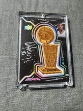 2008-09 UD Black David Robinson Spurs Championship Trophy Auto #1/25!