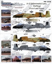 TB48009 Two Bobs Decals 1:48 A-10 Experimental Camo Warhogs (Peanut and Flipper)