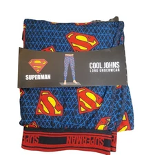 Superman S 28 30 Cool Johns Long Underwear Comic Print Base Layer Thermal Bottom