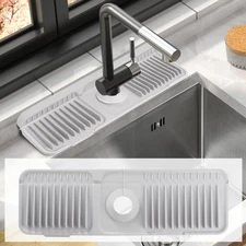 17.7 Inch Silicone Folding Faucet Mat for Kitchen Sink