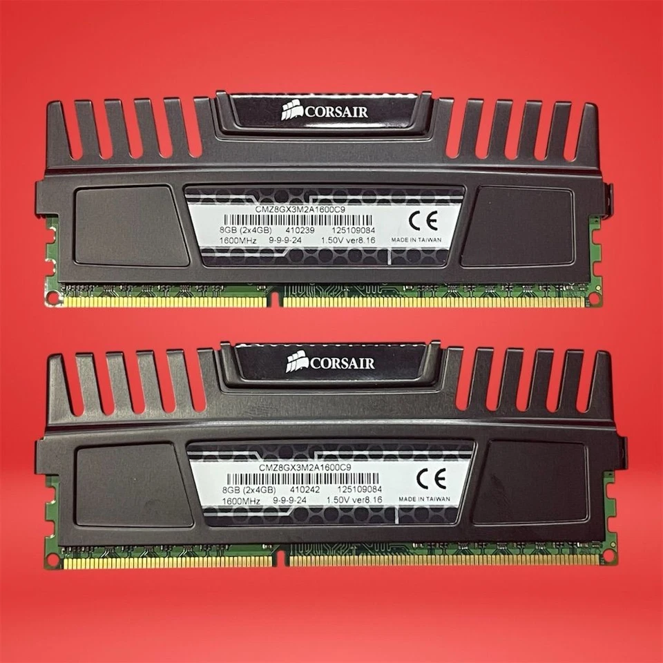 Corsair Vengeance 8GB (2x4GB) DDR3 1600MHz PC3-12800 RAM CMZ8GX3M2A1600C9 - Image 3 of 3