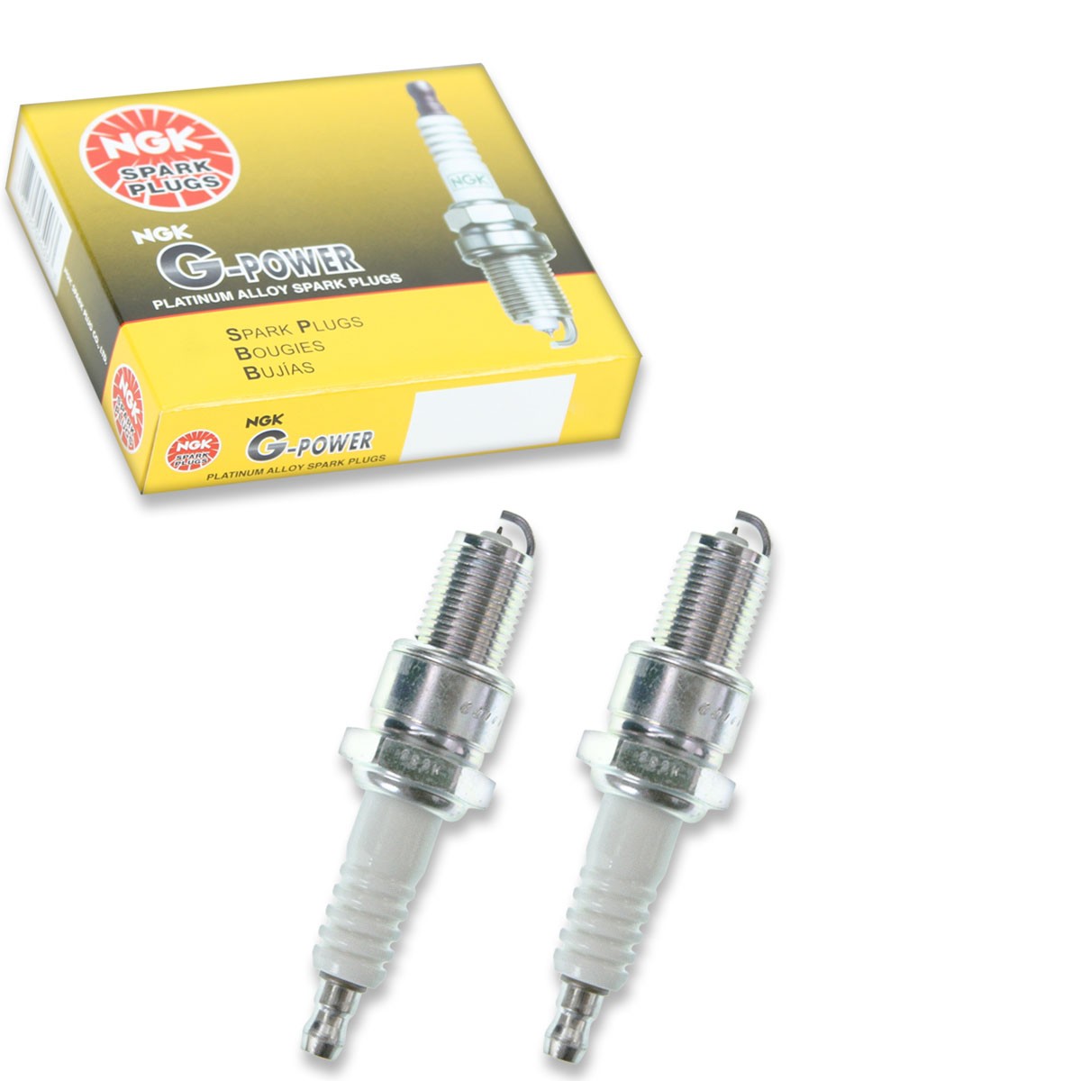 2 pc NGK 7084 BPR6EGP G-Power Spark Plugs for WR7DPX WR6DP0 WGR8DQP WGR7DQP fz