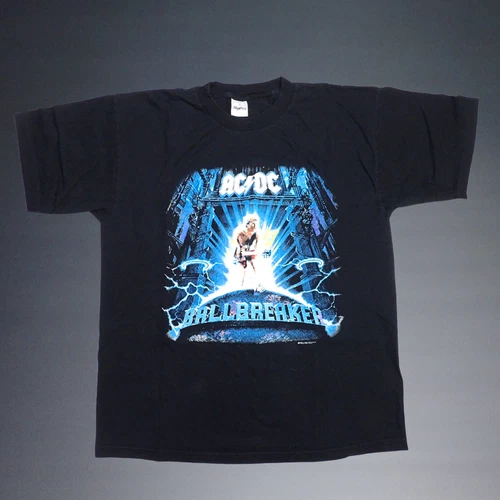 MURINA AC/DC BALLBREAKER WORLD TOUR CONCERT T-S 1990s vintage concert t-shirt, vintage, size XL, single stitch, B+ condition