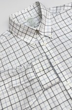 BROOKS BROTHERS Milano Fit Shirt Mens 16/33 Non-Iron Supima Cotton Stretch White