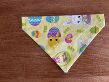 Over Collar Slide On Pet Dog cat Bandana Scarf Small EASTER - New