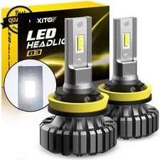 12set Upgrade H11 H8 H16 Led Headlight Bulb 6500k White Low Beam Super Bright
