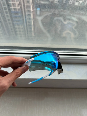 Oakley Encoder Sunglasses OO9471 Polished White Frame PRIZM Blue