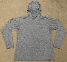 Patagonia Capilene Cool Daily Hoody Women's Large Grey Pullover Stretch UPF EUC