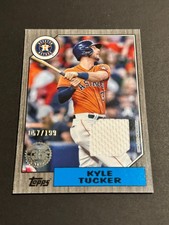 2022 Topps Series 2 - Kyle Tucker #87BR-KT 1987 Baseball Relic Black /199