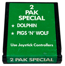 2 Pak Special, Dolphin, Pigs 'N' Wolf Atari 2600 *Cartridge Only* image